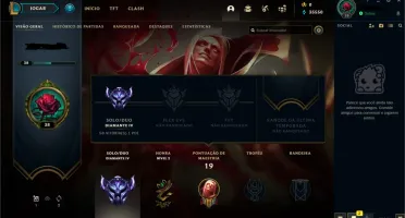 Conta LOL - Diamante IV, 62% de WR