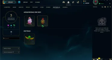 Conta LOL - Diamante IV, 62% de WR