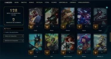 Esmeralda 1 com 70 Champs e 9 Skins