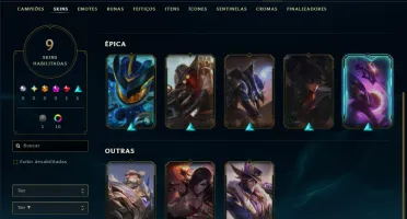 Esmeralda 1 com 70 Champs e 9 Skins