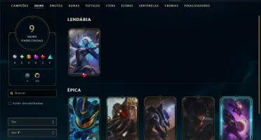 Esmeralda 1 com 70 Champs e 9 Skins