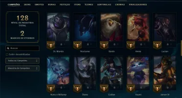Esmeralda 1 com 70 Champs e 9 Skins