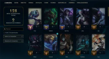 Esmeralda 1 com 70 Champs e 9 Skins