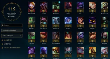 Conta de League of Legends - 48 campeões e 10 skins