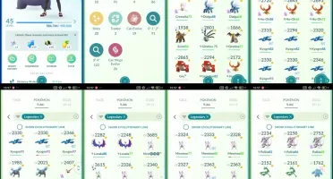 Pokémon GO LVL 45 | 17 Mewtwo + 2 Shiny | 86 Lendários |Q351