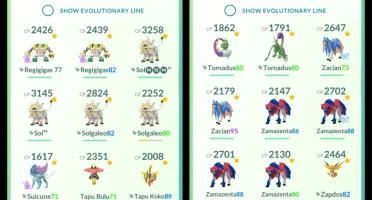 Pokémon GO LVL 45 | 17 Mewtwo + 2 Shiny | 86 Lendários |Q351