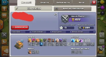 Conta clash royalle e cv7 quase full barato