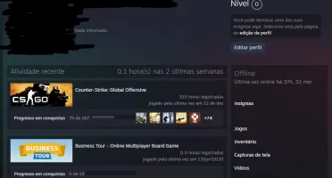 CONTA CSGO [ PRIME ATIVO ] + MEDALHA DE SERVIÇO 2020