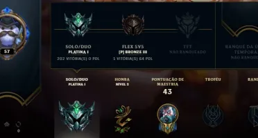 Conta de lol Platina 1