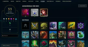 Conta Lol Bronze, 43K Ea, 37 Skins, Upada na Mão, Lvl 30