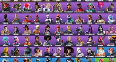 Conta de Fortnite com 102 skins desde  a season 5