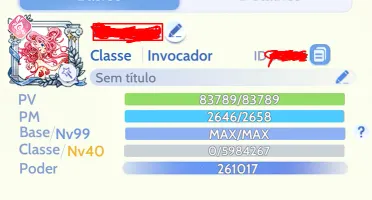 Conta Angeling 1 260K De Power Ragnarok Origin Classic