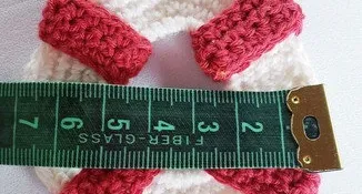 Kit de Aplique em Crochê 1 Âncora e 1 Par de Bóias