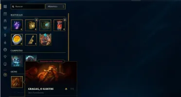 Conta bronze 1 com 32 Champs e 14 Skins + 820 RP