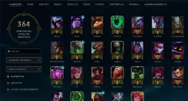 Conta League of Legends Ouro 1 - 109 Campeão - 35 Skins