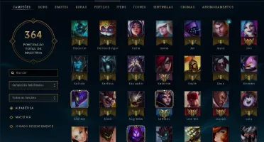 Conta League of Legends Ouro 1 - 109 Campeão - 35 Skins