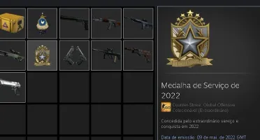 CONTA CSGO PRIME, STEAM LVL 23 COM MEDALHAS