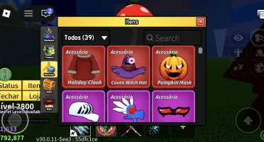 Conta de blox fruits com vários passes raros