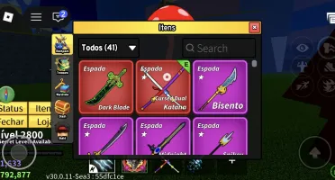Conta de blox fruits com vários passes raros