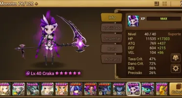 Conta Summoners Wars 2 nat5 LD GLOBAL