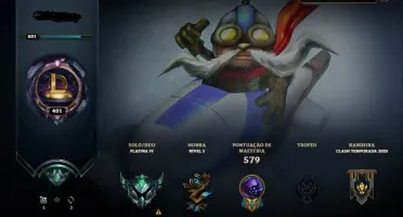 Vendo conta de lol LVL 401, com 281 Skins, full champ