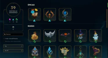 Vendo conta de lol LVL 401, com 281 Skins, full champ