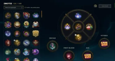 Vendo conta de lol LVL 401, com 281 Skins, full champ
