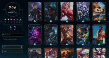 Conta Lol 296 Skins | Todos Campeões