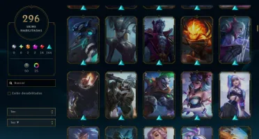 Conta Lol 296 Skins | Todos Campeões