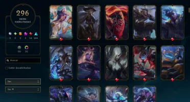 Conta Lol 296 Skins | Todos Campeões