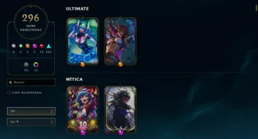 Conta Lol 296 Skins | Todos Campeões