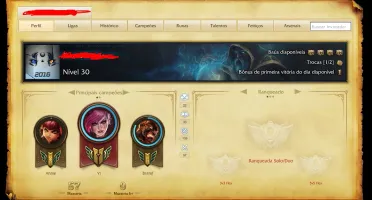 CONTA UNRANKED - 54 CHAMP - 11 SKINS - ÍCONES EXCLUSIVOS