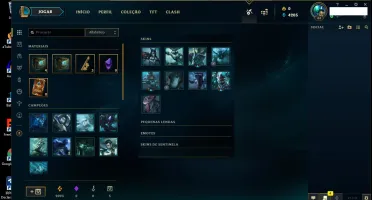 CONTA LVL 44 COM 45 CAMPEOES 8 SKINS 7 EMOTES