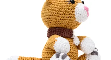 Gatinha Miau Caramelo em Amigurumi