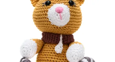 Gatinha Miau Caramelo em Amigurumi