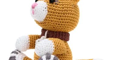 Gatinha Miau Caramelo em Amigurumi