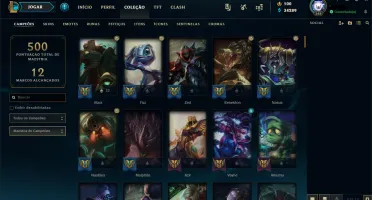 Conta lol 106 skins , todos os champs , gold, oportunidade!!