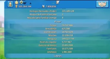 CONTA LORDS - 1.320.000 MILHÕES DE GEMAS, T4, 520 MM PODER
