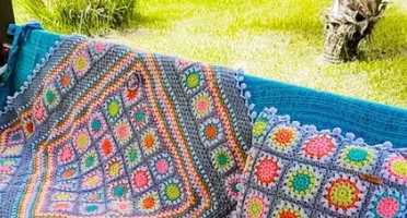 Capa de Almofada Dupla Face Deluxe em Crochê