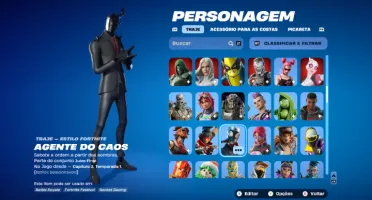 Conta de fortnite com várias skins