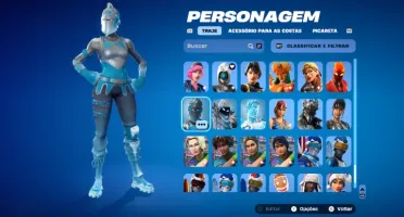 Conta de fortnite com várias skins