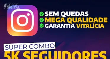 [Combo] 5K Seguidores + 2K Curtidas Bônus apenas R$29,90