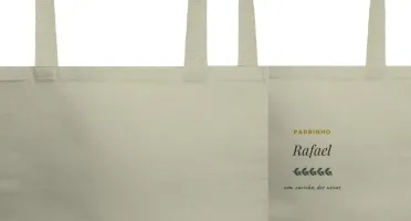 Sacola Ecobag de Padrinhos Personalizada