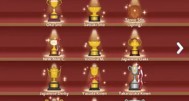Uma Musume com Kitasan nv50 e classe 6 no Team Trial