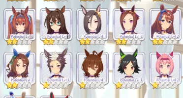 Uma Musume com Kitasan nv50 e classe 6 no Team Trial