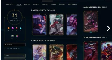PLATINA II ~ 78 CHAMPS ~ 31 SKINS ~ 99 ÍCONES MEGA OFERTA