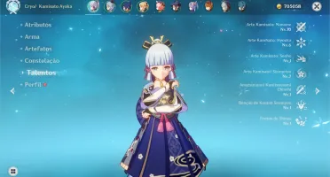 Ayaka C2 Ganyu Childe Jean Mona Keqing Diluc + arma 5 est c2