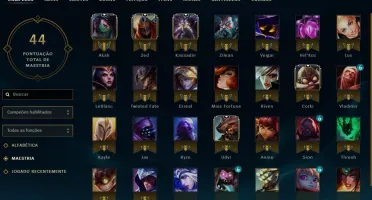 Conta Platina 2 smurf main mid sem skins
