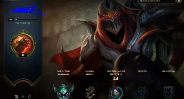 Conta Platina 2 smurf main mid sem skins
