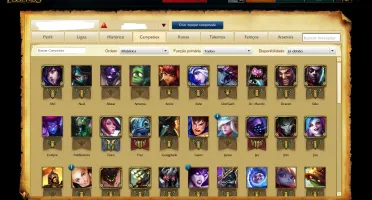 Conta Platina III, 51 champions, 8 skins, 2 páginas de runas